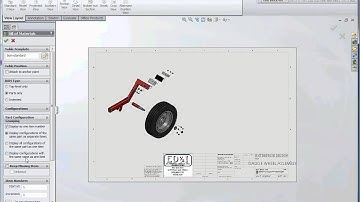 Explode Assembly Drawing, Part 3, Inserting the BOM, Bill of Materials
