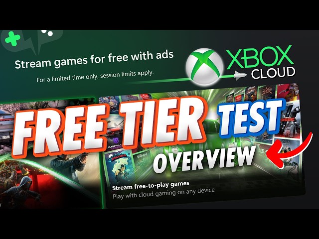 XBOX Cloud Gaming FREE TIER with ADS | FIRST LOOK!