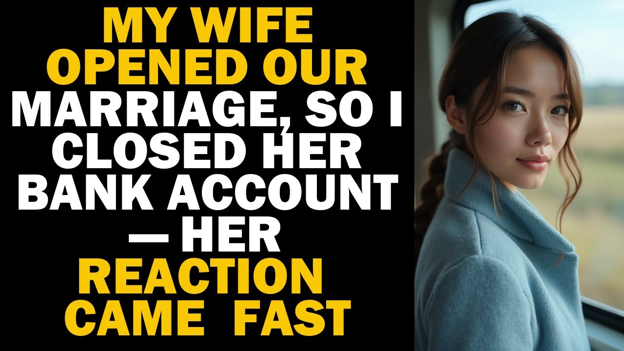 My wife decided to “open” our marriage so I shut down her bank account ...