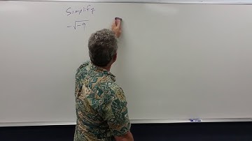 Simplifying Square Roots with Negative Numbers
