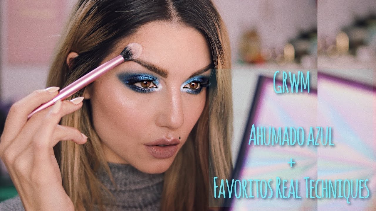 GRWM Ahumado azul + Favoritos Real Techniques | Dirty Closet