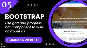 Bootstrap 5 #5 - Use grid and progress bar component to work on about