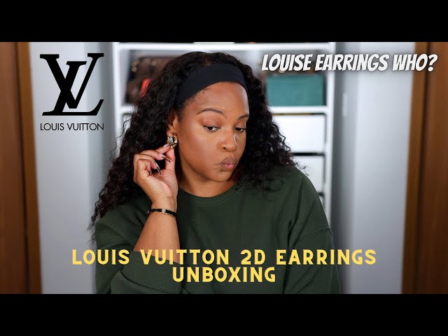 LOUIS VUITTON LOUISE HOOP EARRINGS - UNBOXING AND REVIEW 