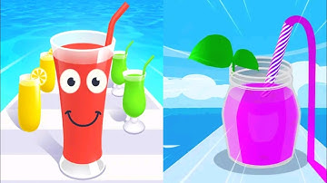Juice Run VS Fruits Juice Runner - Gameplay Walkthrough Android iOS