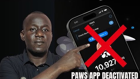 "Paws App Deactivated! Do this to access Your Airdrop Now!"