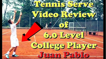 Tennis Serve Tips for Beginners and Advanced Players   Tennis Serve Video Review of Juan Pablo