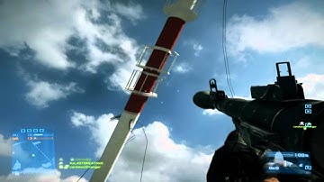 Battlefield 3 - Caspian Border Tower Fall From The Top