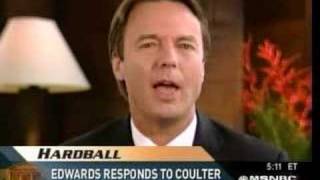 Hardball - John Edwards Responds To Ann Coulter 6-27-07