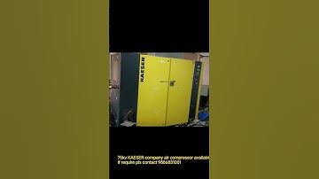 75kv KAESER company air compressor available if require pls contact 9886831001 #machine #airjetloom