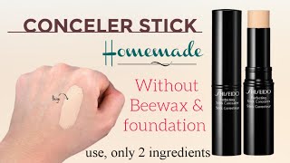 how to make concealer stick at home without beeswax \& foundation || BE NATURAL WITH JYOTIKA ||