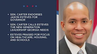 Grandson of President Jimmy Carter endorses Jason Esteves for Georgia governor
