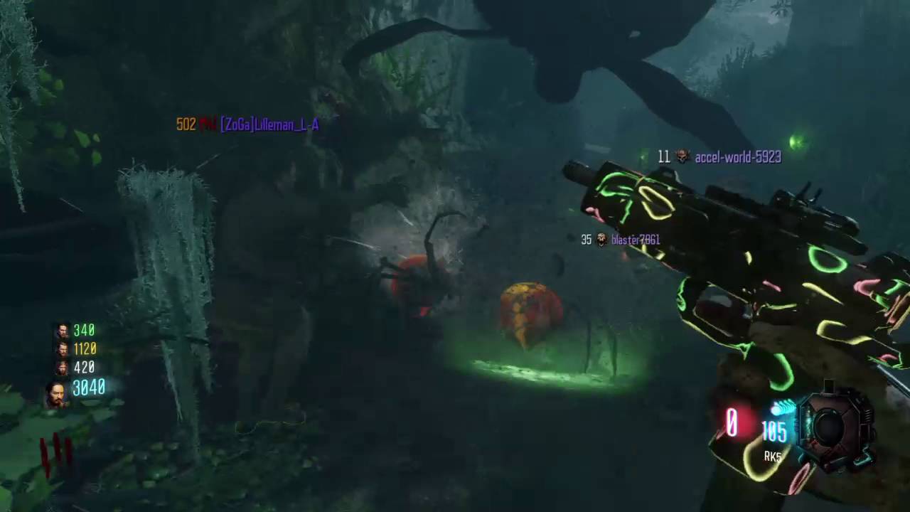 call of duty black ops iii split screen Lizard Beardy plays Bo3 Zombies W. Lilleman and Randoms