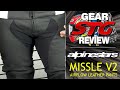 Alpinestars Missle V2 Airflow Leather Pants Review | Sportbike Track Gear