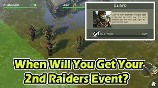 In this video we will tell you when can expect for the raiders event
to respawn back at your base second time last day on earth survival
game....