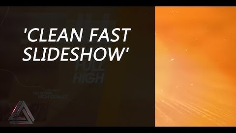 Clean Fast Slideshow | After Effects Template | Openers