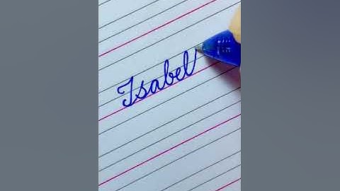 “Isabella” How to Write Your Name in Cursive Handwriting | Calligraphy | Handwriting | i Write