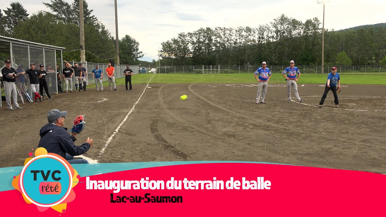 Inauguration du terrain de balle au LacauSaumon (07072023) YouTube