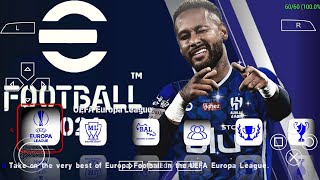 eFootball PES 2024 PPSSPP NEW TEAMS & UPDATE KITS 2024 FULL TRANSFERS 2023/24 REAL FACES CAMERA PS5