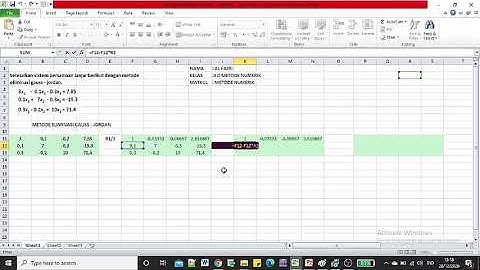 SPL - metode eliminasi gauss dengan pivoting dan eliminasi gauss - jordan |METODE NUMERIK|