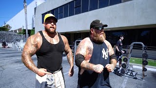 Action Bronson And Big Boy Destroy A Workout At The Mecca - Golds Gym Venice