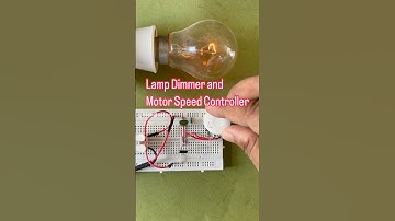 Lamp Dimmer and Motor Speed Controller #electronics #diy #diac #triac