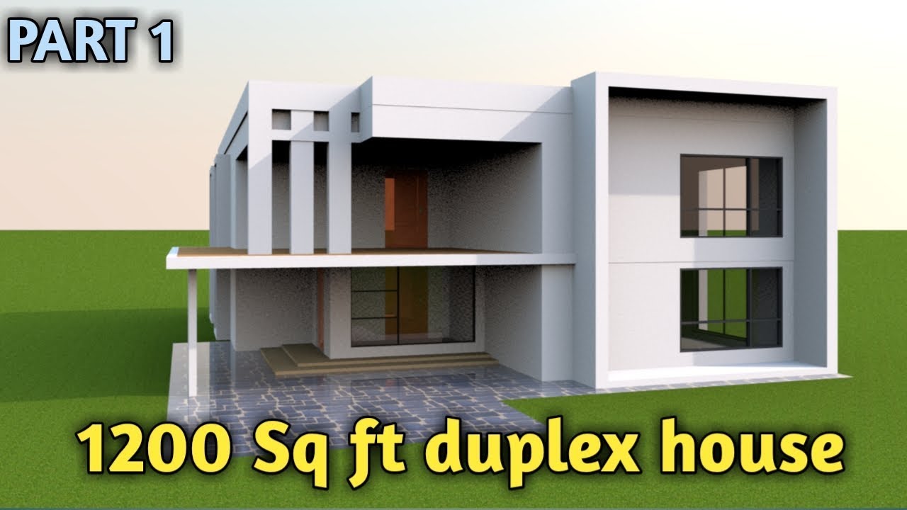  Duplex  house  1200  sq  ft  30 40 small house  plan  