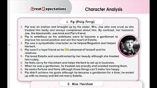 sec 3 characters analysis تحليل شخصيات القصة 3 ثانوى