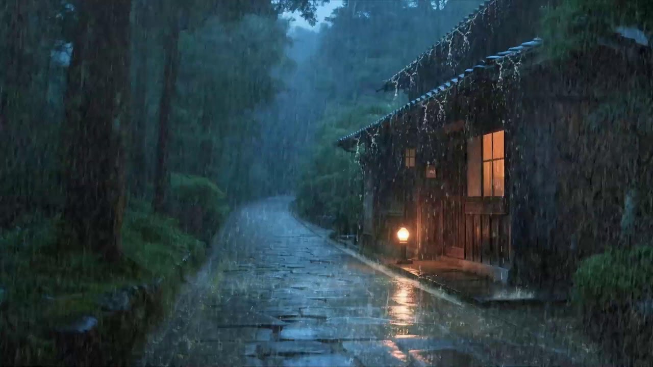 Warm Bedroom Rain – Deep Sleep Atmosphere for Stress Relief and Peaceful Rest