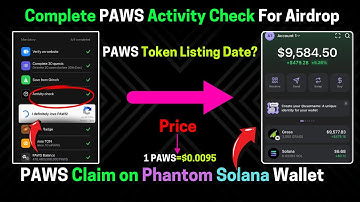 Paws New Task Update For Airdrop | Paws Activity Check Complete | Paws Claim on Phantom Solana |