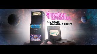 Quarter Arcades | Galaga close-up gameplay and scale comparison! screenshot 2