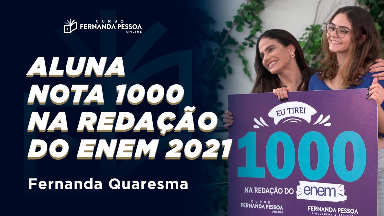 Aluna nota mil na redação do Enem 2021 já passou em medicina e se considera  'perfeccionista