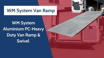 WM System Aluminium PC-Heavy Duty Van Ramp & Swivel 1000kg to 1800kg - Ramp Champ