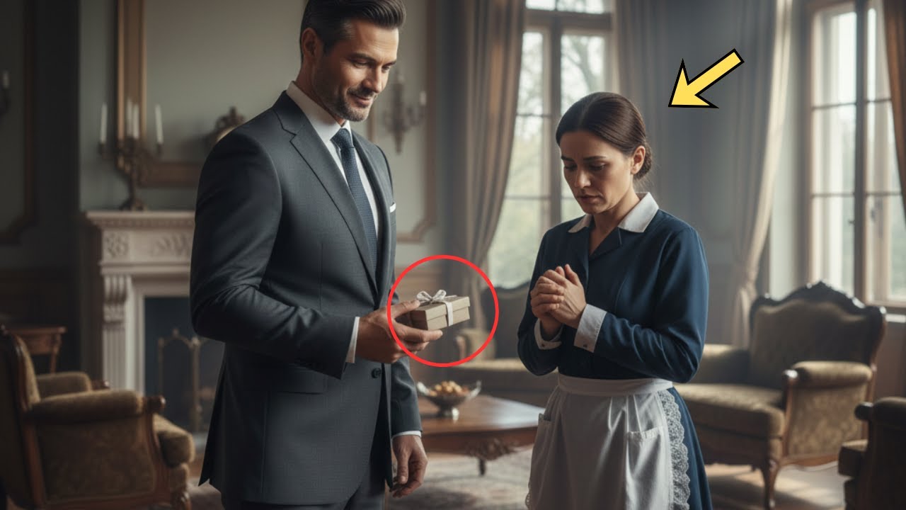 Milionarul a râs de cadoul simplu al menajerei… până când a văzut ce era înăuntru.