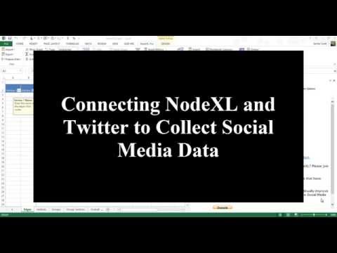 Connecting NodeXL and Twitter in less than Four Minutes