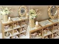 DOLLAR TREE MARBLE AND GOLD ORGANIZER DIY