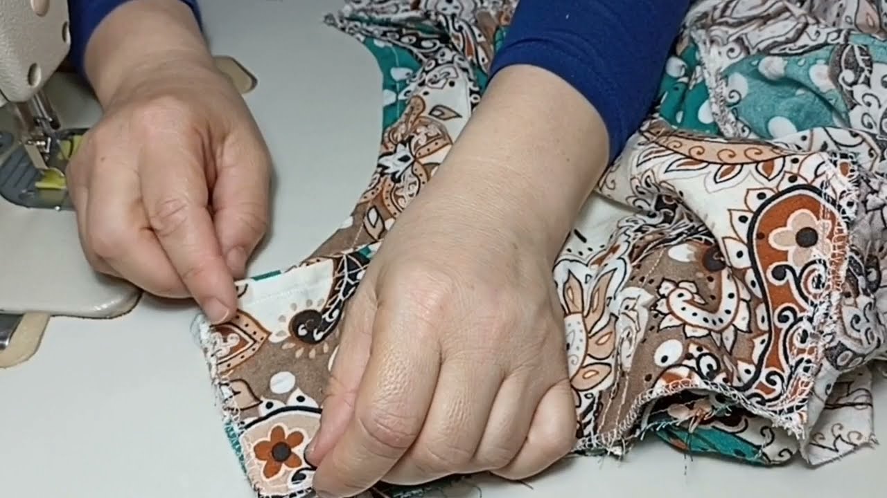 خياطة قندورة💥 خفيفة وبارد لكبار السن بكل سهولة