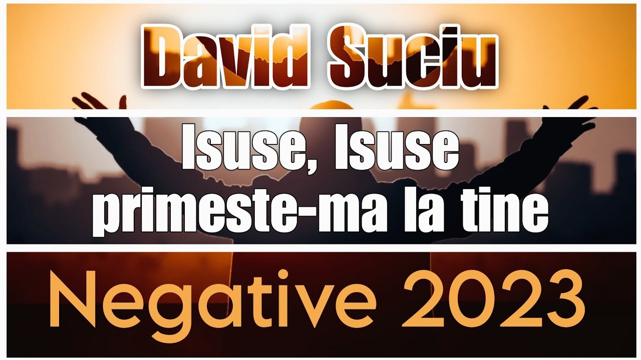 David Suciu - Isuse, Isuse primeste-ma la Tine - Negative 2023
