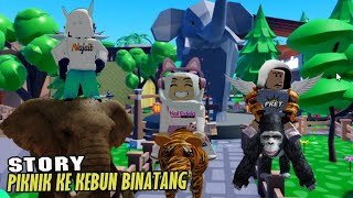 HOREE!! SEKOLAH KITA PIKNIK KE KEBUN BINATANG!! TAPI...... | ZOO STORY DRAMA ROBLOX INDONESIA