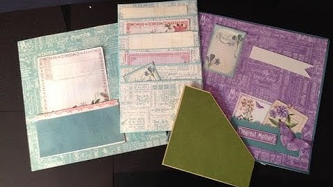 How to make pockets for mini album and project life