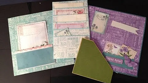 How to make pockets for mini album and project life