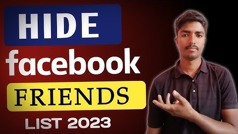 Facebook friend list hide kaise kare 2023 l How to hide Facebook friend list 2023