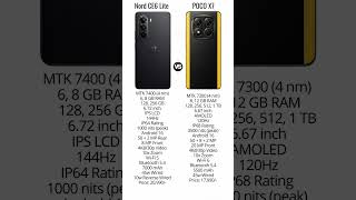 Nord CE6 Lite vs POCO X7 #oneplusnordce6lite #pocox7 #oneplus #poco #shorts #smartphone