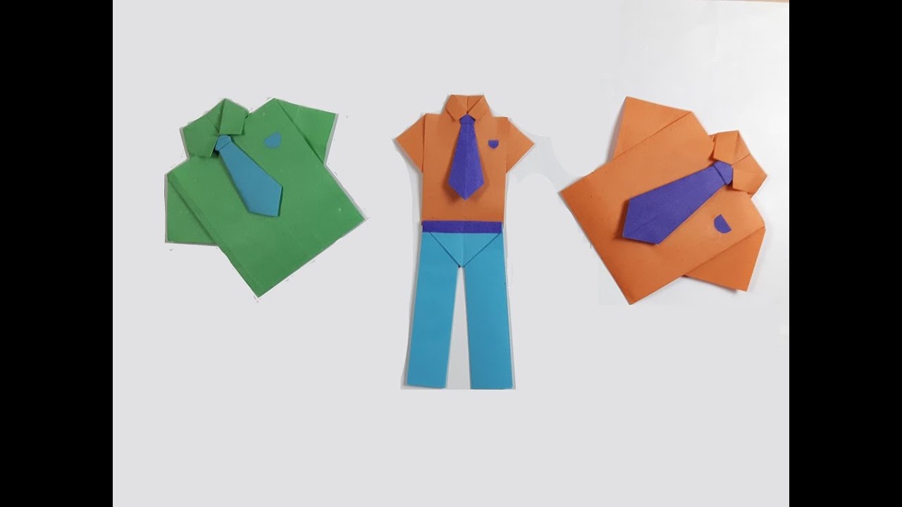 How to Make Paper Pants - Easy Origami Crafts. 