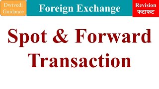 Spot Transaction, Forward Transaction, Spot and Forward Transaction, Foreign Exchange and risk, mba screenshot 5