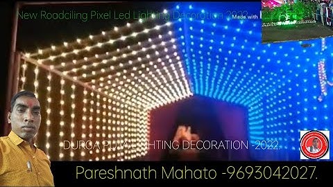 New Pixel Led Lighting Durga Puja Decoration 2022.,