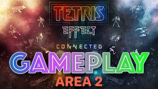 [Tetris Effect Epic Gameplay] - AREA 2 - Impressive Expert+ Pro Gameplay | Background Relaxing Music