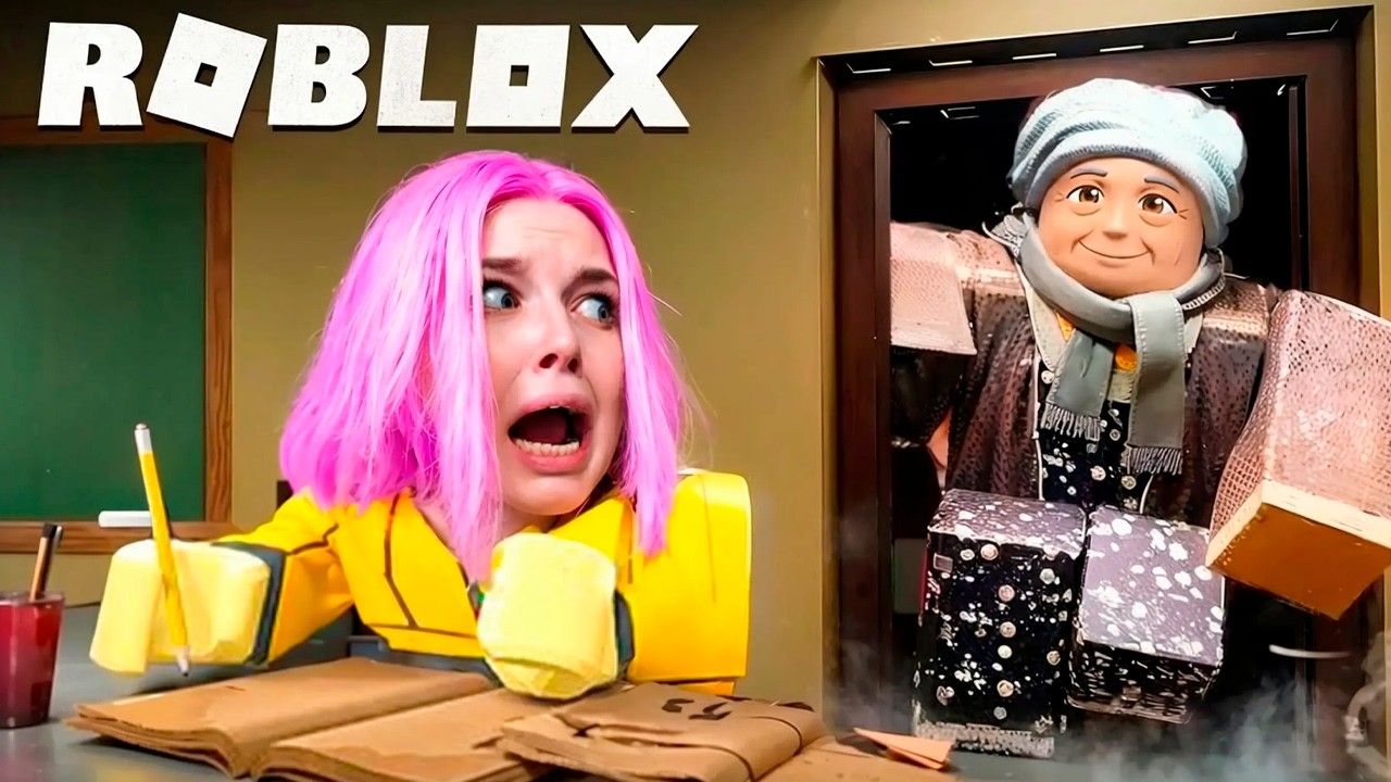 ПРОВЕЛА НОЧЬ СО СТРАШНОЙ БАБУШКОЙ!*СОШЕЛА С УМА* ХОРРОР В РОБЛОКС