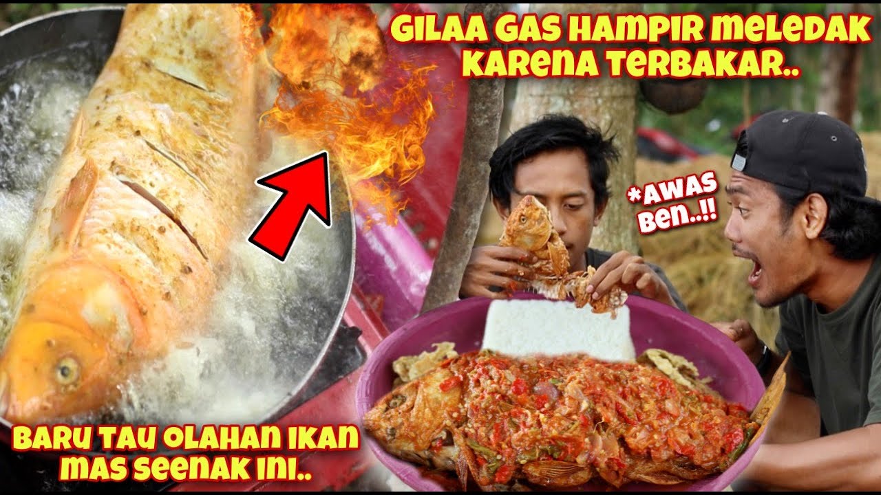 GAS ALMOST EXPLODED 4K WHILE PREPARING BETAWI CARP FISH PECAK