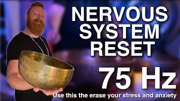 Nervous System Reset | 75 HZ Low Frequency Sound Healing | 3 hour