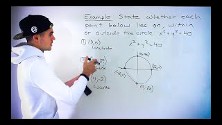 Celebrity MPM2D (Grade 10 Math, Ontario, Canada) - Find Whether Point Lies Within, On or Outside of Circle Wealth